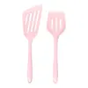 Utensilios de cocina de silicona espátula de silicona espátula espátula oblicua dos piezas sartén antiadherente espátula para freír espátula para bistec frito pescado frito