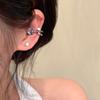 Pequeno bulbo flash zircônio clipe de orelha sem furos de orelha único bonito high-end luz luxo elegante brincos femininos