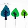 Árbol de Navidad árbol de coco pastel de cumpleaños enchufe decoración dulce tarjeta de horneado Vaca lechera Castillo DIY tarjeta verde
