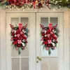 Corona de Navidad Nueva Transfronteriza, Colgante de Puerta de Navidad, Decoración de Árbol de Caramelo de Navidad Invertido, Accesorios de Decoración de Navidad, Corona