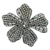 Broche de Flor Grande Completo de Diamantes Transfronterizo, Flor para Zapato Versátil de Moda de Lujo de Alta Gama, Accesorios de Ropa DIY para Bolsos