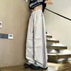 Calça Casual Paratrooper de Assalto com Três Listras Americanas Masculina de Verão Fina de Secagem Rápida Esportiva Caimento Reto Perna Larga