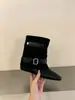 Encuentro Primero Temporada Botas Delgadas Botines Cortos para Mujer 2026 Otoño/Invierno Nuevo Estilo Botas Cónicas Maillard Botas Martin Botas Individuales