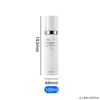 Botella Set Raya Vertical Hombro Plano Redonda Recta 50g Relleno Crema Botella Vacía 120ml Agua Esencia Emulsión Botella de Vidrio con Tapa Dorada Material de Empaque