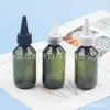 Botella dispensadora con tapón de punta de 90 ml, Botella para medicina líquida con tapón de punta, Botella para aceite con tapón de punta marrón de 90 ml, Botella para hidrosol verde oscuro, Botella para aceite esencial