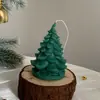 Velas navideñas creativas, regalos perfumados hechos a mano, velas con forma de árbol de Navidad, decoraciones de velas perfumadas