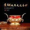 Fábrica de Artesanía Yuantong Suministro Directo Todo Cobre Borde Grande Quemadores Binaurales Quemadores de Incienso Venta al por Mayor Hogar Sala de Buda Artesanías Decorativas Adornos