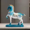 Novos Enfeites de Estilo Chinês para Riqueza Imediata, Cavalos do Zodíaco Atacado para Decoração de Sala de Estar, Decorações de Entrada e Escritório, Presentes de Inauguração
