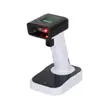 Escáner de Código de Barras Inalámbrico 1D/2D con Bluetooth, Base y Función de Carga, Escáner de Código QR para Cajero, Lector de Código de Trazabilidad