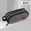 Nuevo estuche creativo multifuncional de tres cremalleras, bolsa de papelería para estudiantes de gran capacidad de tela Oxford, caja de papelería simple estilo Ins