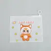 Bolsa de Almacenamiento de Plástico Autocerrable con Tirador para Bebé de Tres Años, Estuche Transparente de Gran Capacidad para Papelería, Bolsa para Llorar para Bebé de Tres Años