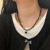 Nuevo collar con colgante de cuentas de la paz estilo chinoiserie para mujer, diseño retro de nicho de verano, estilo étnico de alta gama, cadena de clavícula.