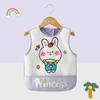 Nuevo Babero de Verano sin Mangas para Bebé, Delantal para Niños, Babero Impermeable, Vestido al Revés, Bolsillo para Arroz para Bebés Niños y Niñas