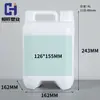 Balde plástico empilhável espesso de 5 litros balde quadrado químico de 2,5kg pote quadrado para embalagem de 4 litros balde plástico selado de 5L