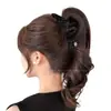 Presilha banana versátil para primavera e verão, suave e elegante, presilha de garra grande para cabelos grossos, presilha horizontal para coques na nuca, acessório de cabelo