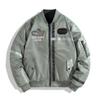 Chaqueta de Algodón para Hombre Pilot Abrigo de Algodón Otoño e Invierno Nuevo Color Sólido Casual Béisbol Abrigo de Algodón Top Chaqueta Reversible