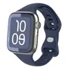Adecuado para Apple Watch Ultra 9876543210 Generación Figura de Cintura Pequeña Hebilla de Figura de Ocho Hebilla de Mariposa Correa de Silicona