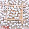 Jingdezhen Estilo Chinês Porcelana Azul e Branca Contas Cerâmicas 10mm Contas Redondas Decalque Pulseira de Contas Cerâmicas Acessórios para Joias DIY