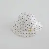 Sombrero de Pescador Estilo Pastoral para Bebé Niña con Encaje Dulce y Diseño Floral, Nuevo Estilo Sombrero de Sol Princesa Lolita para Niños, Exportación