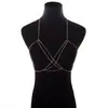 Joias europeias e americanas moda verão SHOW sexy boêmio praia colar multi-camada cross body chain