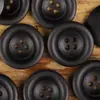 Botões Espessos de Osso de Boi Cor Musgo Natural para Novos Casacos de Outono e Inverno em Bege, Café e Preto Botões de Trench Coat