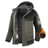 Chaqueta Gruesa de Algodón con Forro Polar Transfronteriza para Exteriores, Chaqueta de Montañismo a Prueba de Viento e Impermeable de Talla Grande, Ropa de Trabajo y Chaqueta Softshell