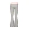 Calça Longa Feminina Transfronteiriça Atacado Yoga Confortável Moda Color-Blocking Slim-Fit Calça Longa Casual Diário Ins Calça Longa de Cor Sólida