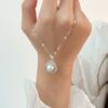 Colar de aço titânio prateado sem cor, feminino, celebridade da internet, elegante, viva rápido, joias trêmulas, corrente de clavícula, tudo combinando