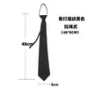 Vestido Gravata Preto Masculino e Feminino Longo e Curto Conveniente Preguiçoso com Zíper Business Casual Versátil Preto