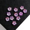 8mm Cor Mágica AB Flor de Cinco Pétalas Imitação de Concha Peças de Flor de Resina diy Grampo de Cabelo Antigo Etapa Estéreo Material de Resina
