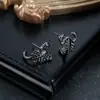 Brincos de Escorpião da Moda Mais Vendidos para Homens, Moda Retrô, Acessórios de Animal Hip-Hop Únicos e Exagerados, Brincos Masculinos