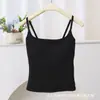 Camisole Sexy Sem Costas para Meninas Quentes com Bojos Embutidos, Ajuste ao Corpo, Costas Bonitas, Design Vazado, Top Curto