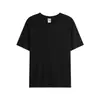 Camiseta de Algodón Puro de Verano 190g con Cuello Redondo y Mangas Cortas, Malla Gruesa y Ajustada, Talla Grande, Camiseta Cultural Transfronteriza con Logo Impreso