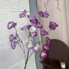 Flores de Papoula Artificiais de 12 Cabeças Cerimônia de Casamento Decoração de Corredor de Salão de Casamento Arranjo de Parede de Fundo Flores Artificiais Adereços para Fotografia de Casa