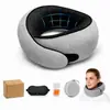 Almohada Popular con Espuma Viscoelástica en Forma de U Transfronteriza, Almohada de Viaje para el Cuello, Portátil y Plegable, Adecuada para Siestas en Avión y Soporte Cervical