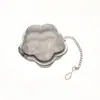 Tetera de Acero Inoxidable 304 Colador de Té Malla para Té Bola de Té Chapada en Oro con Asa Pinza para Bolsita de Té Separador de Té Accesorios