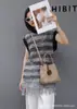 Nova Cesta de Comida de Nicho Sensação de Alto Padrão Tendência da Moda Bolsa Transversal Portátil Bolsa de Balde de Couro de Camurça Camada Superior Simples e Prática