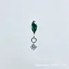 Brinco Pingente G23 Titânio Liga de Titânio Astmf-136 Zircônia Redonda Única Marquise Piercing Labial Stud de Titânio com Rosca Interna