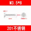 Tornillos Autorroscantes Avellanados 201/304, Tornillos Autorroscantes de Cabeza Plana Phillips, Tornillos para Madera Ka de Punta Cónica M3M3.5M4M5M6