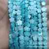 Concha de Agua Dulce Serie Azul Flor de Ciruelo Palma Luna Corazón Estrella de Cinco Puntas Marquise Redonda Cuentas de Concha DIY Accesorios de Joyería Hechos a Mano
