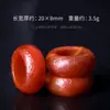 Accesorios de Joyería de Ágata Roja, Cuentas para la Cintura, Cuentas de Nube Trasera, Conectores de Tres Vías, Accesorios para Pulseras, Venta al por Mayor de Cuentas Sueltas de Ágata Roja