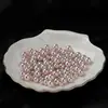 En stock perla de concha natural blanca australiana 4-14 mm redonda DIY joyería concha de medio agujero cuentas sueltas venta al por mayor joyería