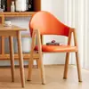 Silla de Comedor Lujo Ligero Silla de Ocio con Respaldo para el Hogar Taburete Simple para Escritorio Silla para Restaurante, Té con Leche, Uñas Silla de Recepción de Negocios