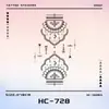 Xmxp Suco Henna Herbal Adesivo de Tatuagem Pintado à Mão À Prova d'Água de Longa Duração Braço Flor Braço Tatuagem Semi-Permanente Não Refletiva