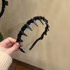 Nova faixa de cabeça com onda de diamante flash feminina, faixa de cabeça com acabamento antiderrapante e de cabelo quebrado, faixa de cabeça alta, elegante e combinando com todos os tipos de cabelo