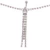 Amazon EBAY corrente de corpo com elos de strass anel de umbigo CORRENTE DE CORPO