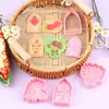 Serie de Fiestas Pre-Boda Moldes para Galletas Dibujos Animados 3D Ramo Moldes 3D Cisne Rosa Simulación Arcilla DIY