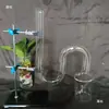 Tubo de vidro em forma de S, tubo em forma de U, tubo em forma de S, tubo de vidro em forma de S, tubo curvo pode demonstrar simulação de esgoto
