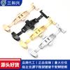 Fábrica de Shenzhen accesorios para correa doble presión hebilla de mariposa rebote automático hebilla plegable acero inoxidable 304 hebilla de correa venta al por mayor