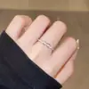 Novo Anel de Broca Mobius Feminino Doce Fofo Simples Fashion Versátil Design Leve Luxo Nicho Sensação de Alto Padrão